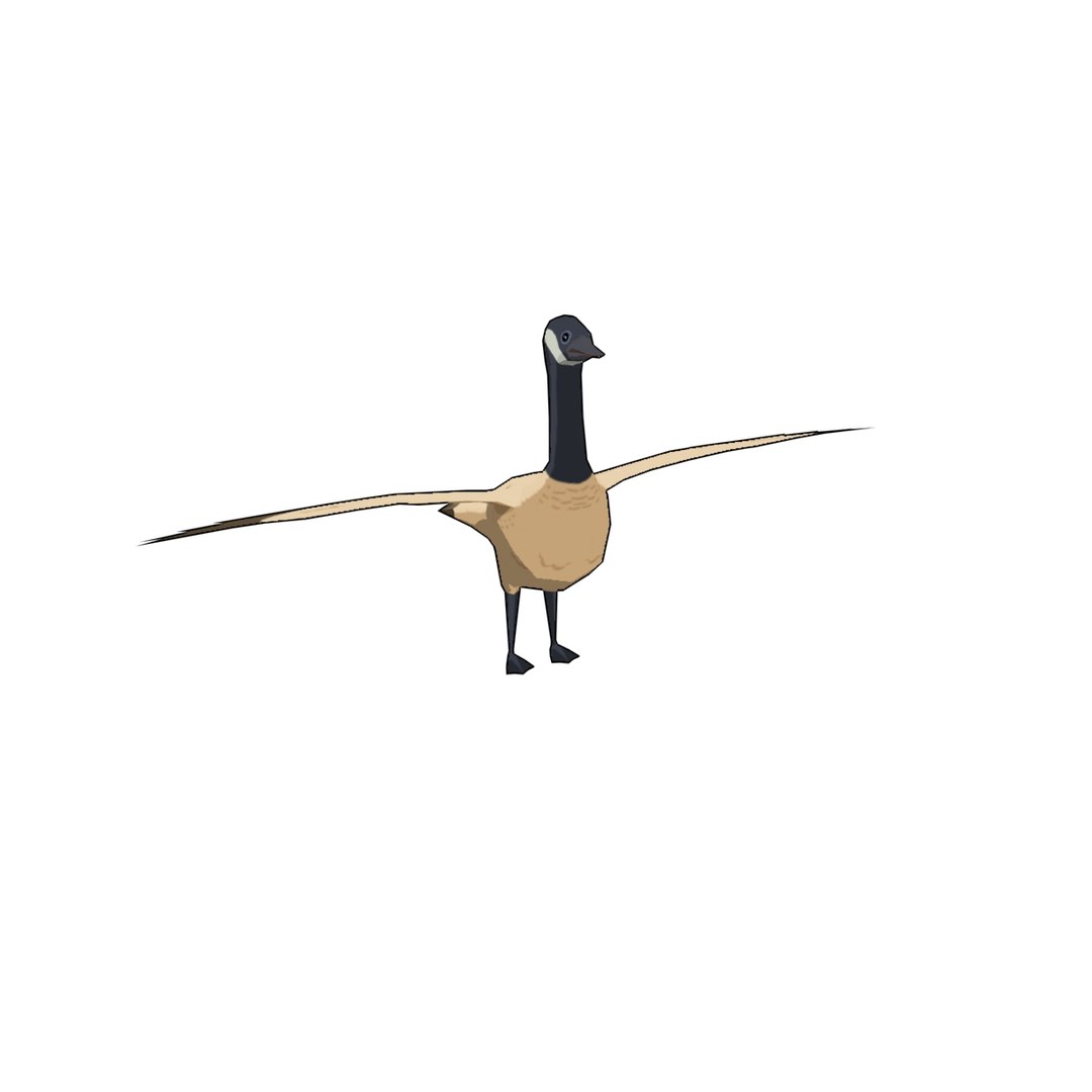 3D Ploygon Wildgoose Model - TurboSquid 1152619