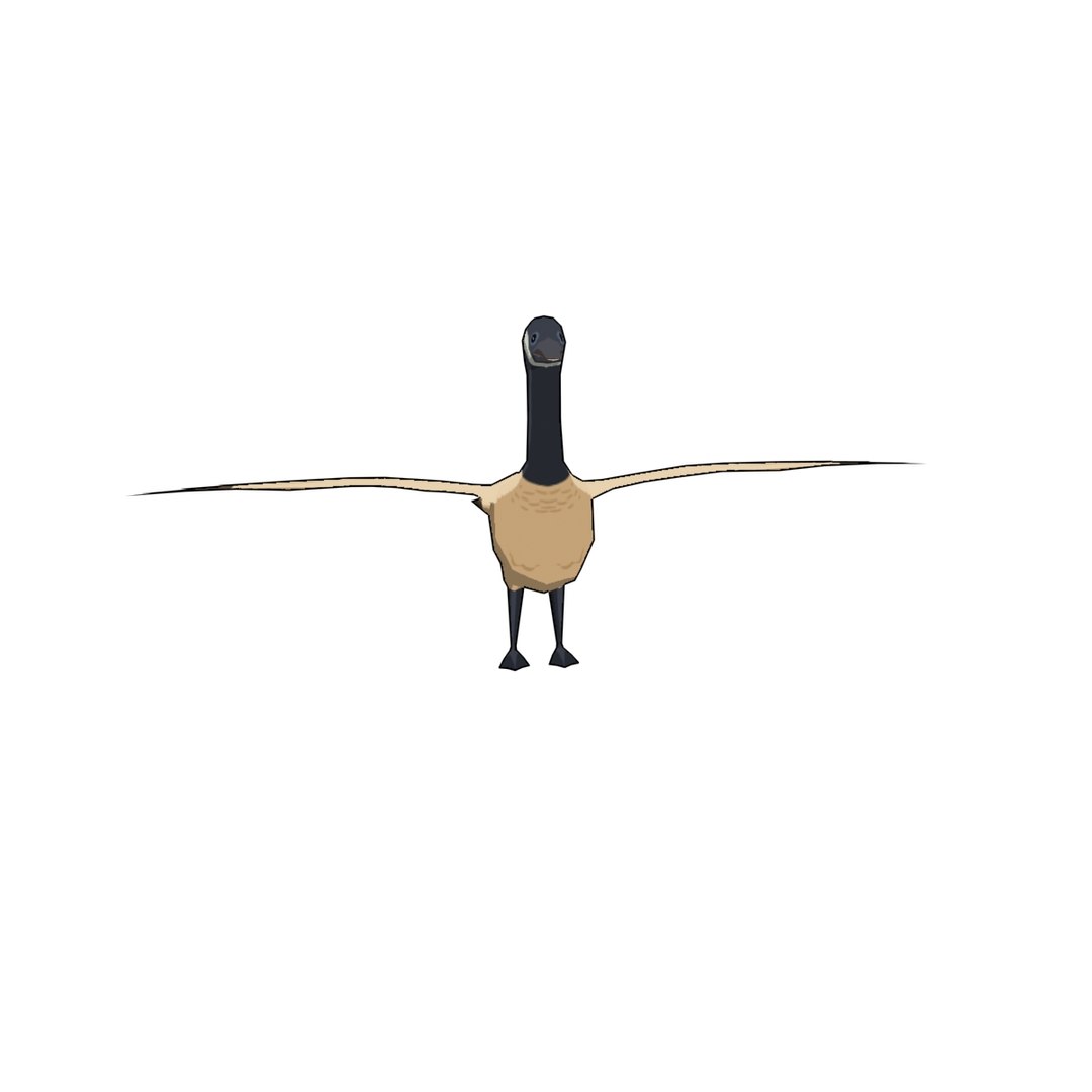 3D Ploygon Wildgoose Model - TurboSquid 1152619
