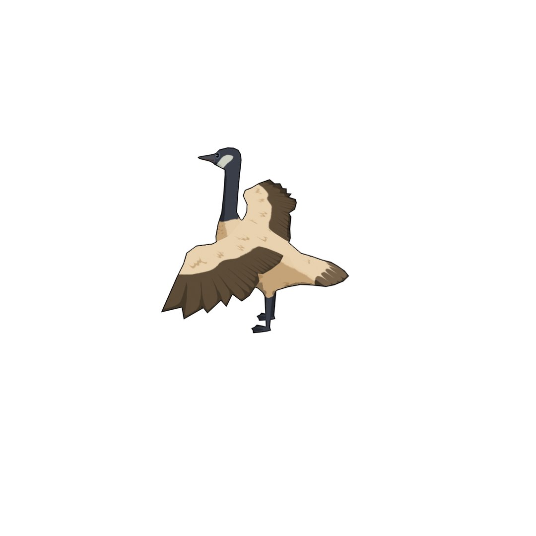 3D Ploygon Wildgoose Model - TurboSquid 1152619