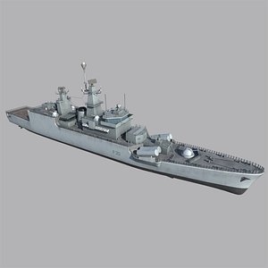 ins godavari frigate ship model