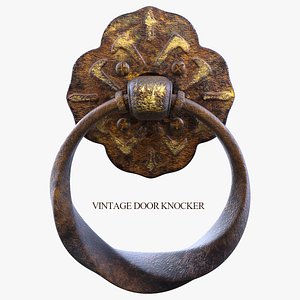 3d model vintage door knocker