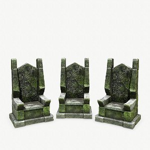 3D Stone Throne