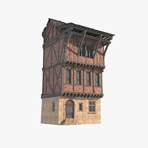3D model Medieval urban buildings
