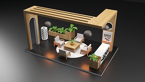 Exhibition Stand Trade Show Booth 3D model