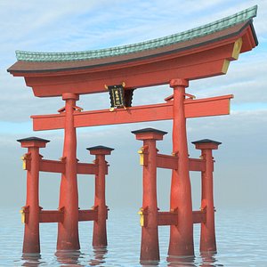 3D Torii Gate PBR