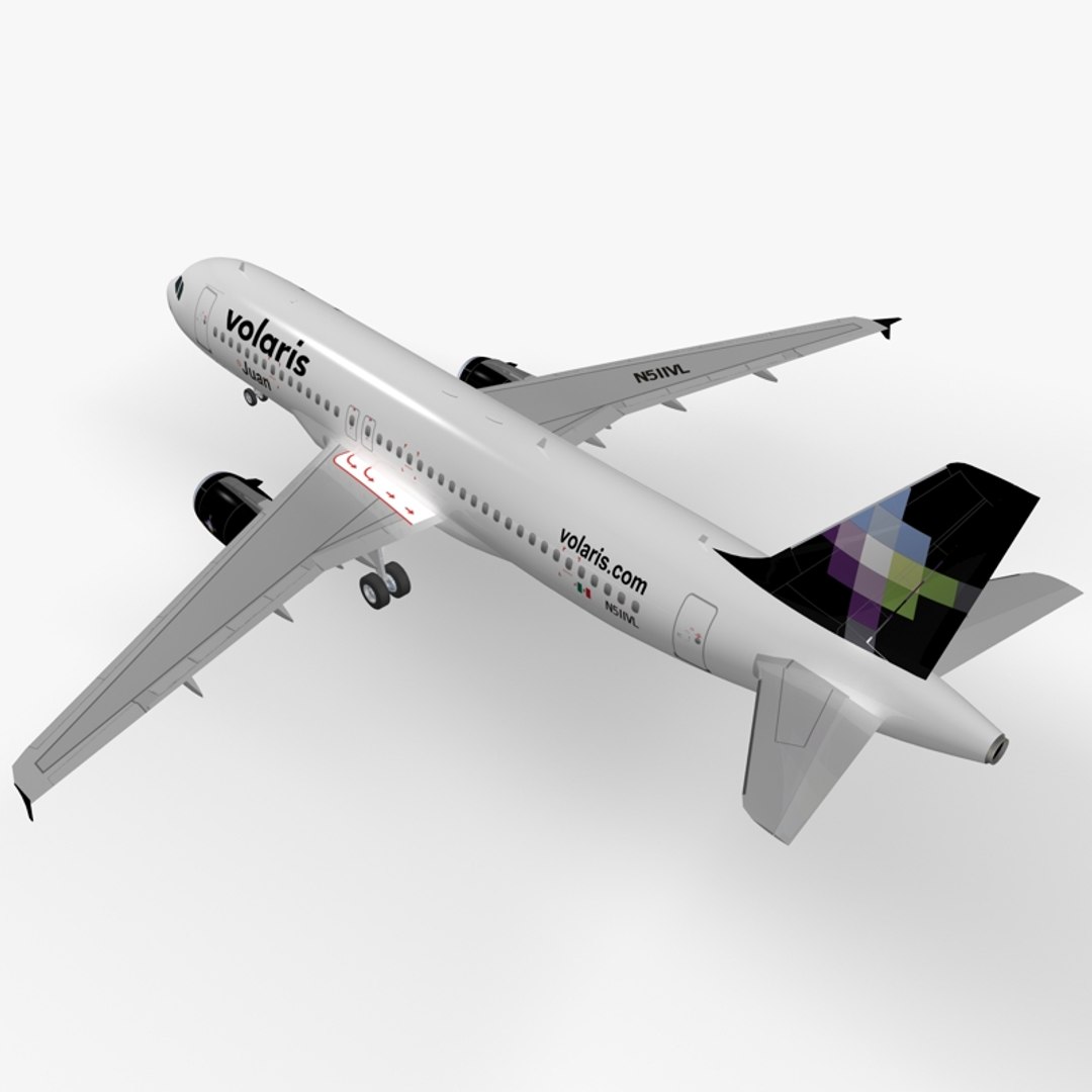 3D Airbus A320-232 Volaris Model - TurboSquid 1190573