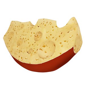 3d model cheese piece