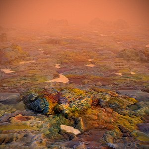 Alien Planet  Terrain 2 3D model