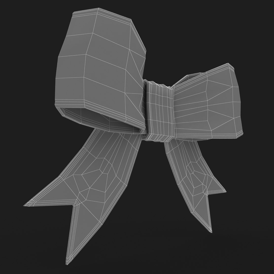 Realistic Ribbon Bow 3D Model - TurboSquid 1214964