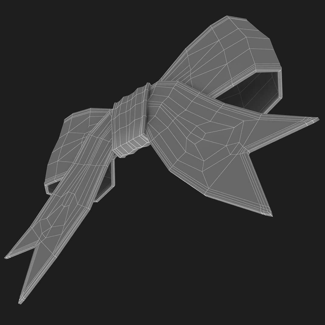 Realistic Ribbon Bow 3D Model - TurboSquid 1214964