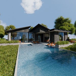 2026 Modern Modular House 10 for Blender Eevee and Cycles