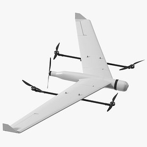 3D ZALA VTOL Unmanned Aerial Vehicle Rigged