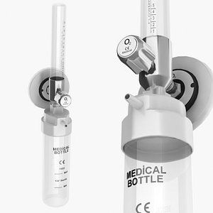 3D model oxygen flowmeter