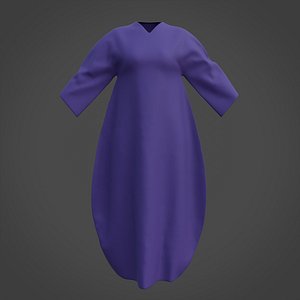 3D Female Clothing - Balloon Dress 3D model