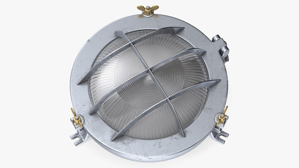 Metal store bulkhead light
