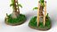 Stylized Medieval Lamp Post Low-poly PBR Asset