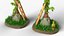 Stylized Medieval Lamp Post Low-poly PBR Asset