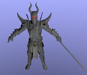 3D knight berserker model