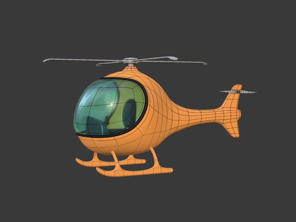 3D model Cartoon Helicopter - TurboSquid 1804207