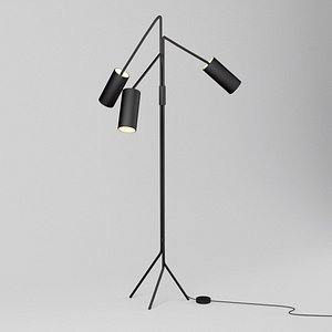 3D model floor lamp cto array
