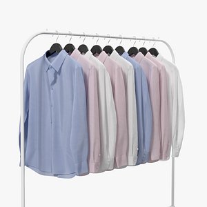 realistic shirts hanger model