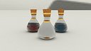 3d potion glass bottle model