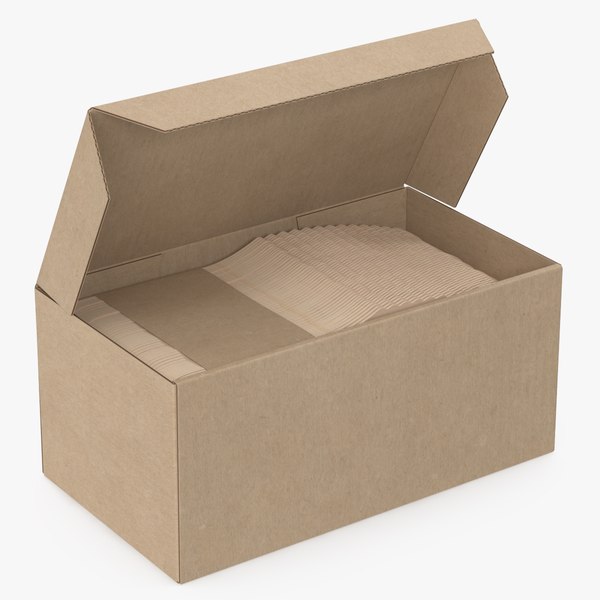 wooden knives box 3D model