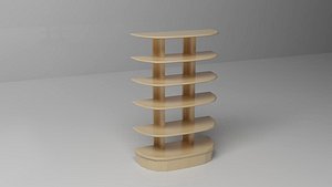 bookcase book 3d model