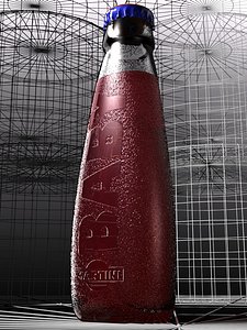 3d model baby martini bottle