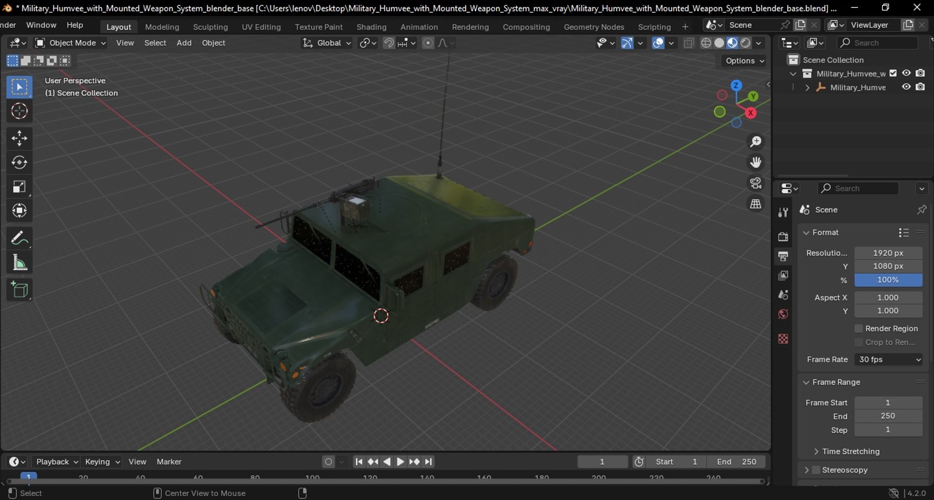 Military Humvee with Mounted Weapon System 3D model https://p.turbosquid.com/ts-thumb/OQ/DLcyF3/3m/military_humvee_with_mounted_weapon_system_1010/jpg/1744139143/1920x1080/fit_q87/9a075198003ead3f9a390f070cfedfebde67a005/military_humvee_with_mounted_weapon_system_1010.jpg