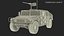 Military Humvee with Mounted Weapon System