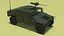Military Humvee with Mounted Weapon System