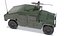 Military Humvee with Mounted Weapon System