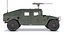 Military Humvee with Mounted Weapon System