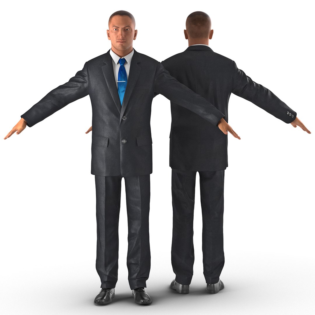Businessman 3D model preview
