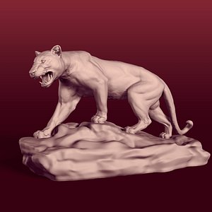 Tiger Statue 3D Model $29 - .blend .fbx .ma .obj .3dm .stl - Free3D