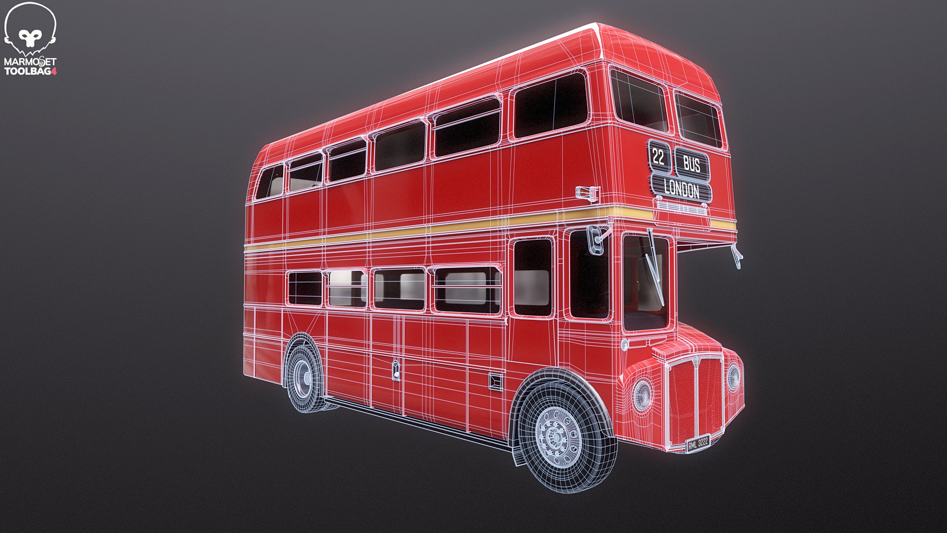 3D Routemaster Classic London Bus - TurboSquid 2316044