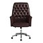 Leather chair on wheels BT-444-Mid