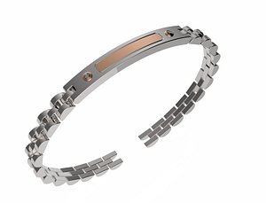 3D men bracelet plate
