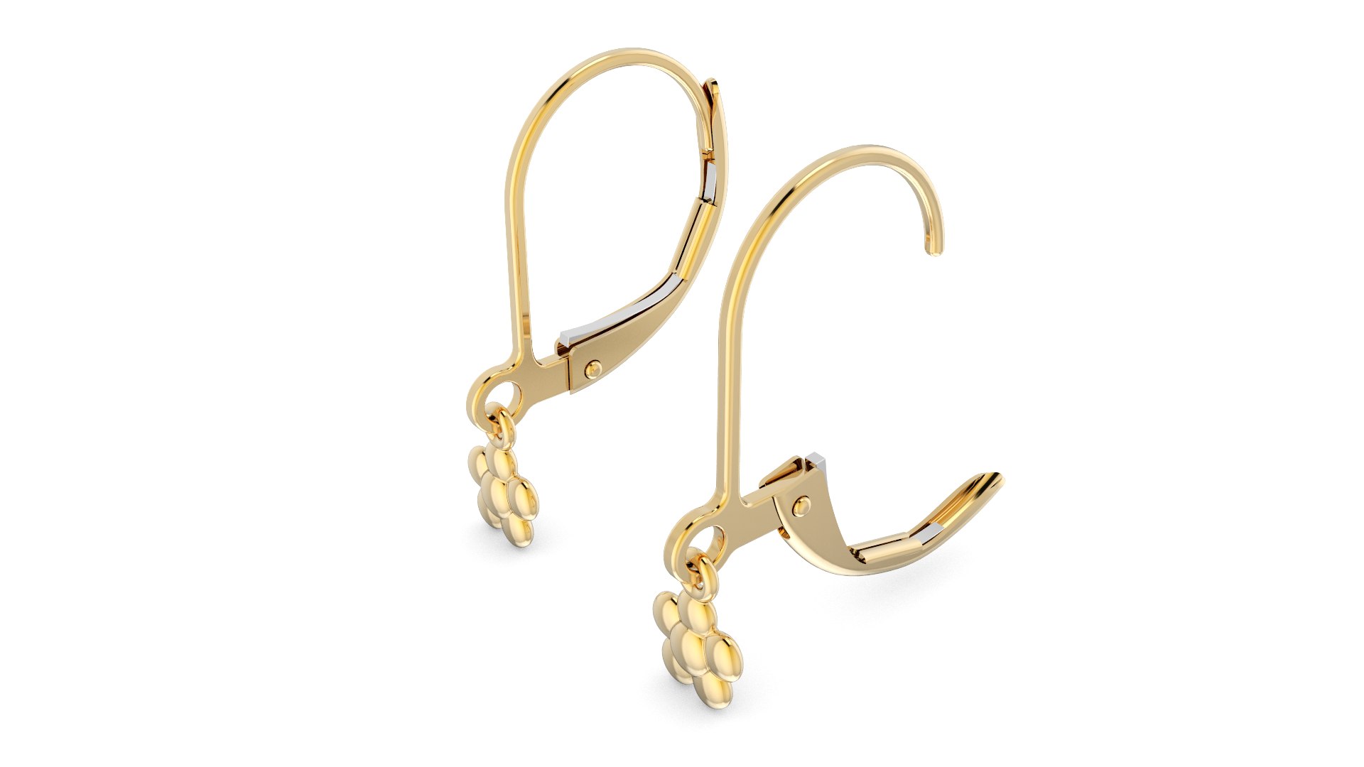 Lever Back Earring Finding 3D Model TurboSquid 2021717