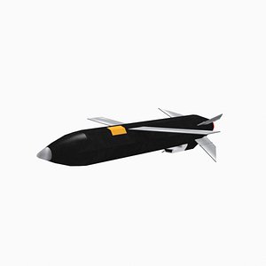 japanese type12 anti ship missile upgrade 3D model