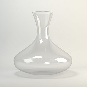 3d glass carafe - wine model