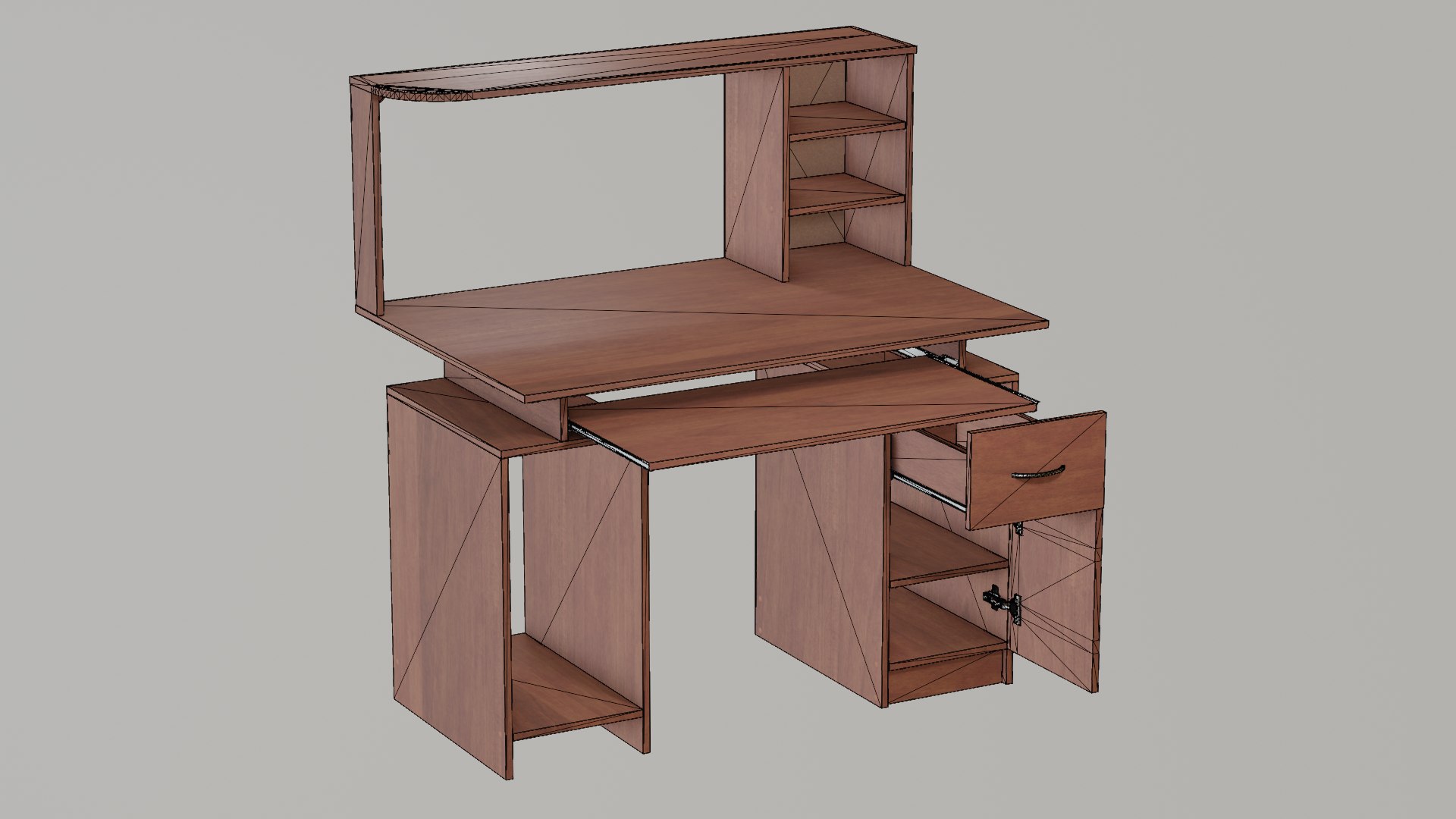 3D Computer Desk - TurboSquid 2244722