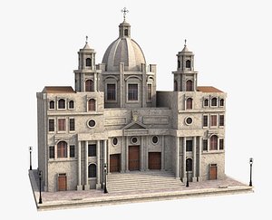 Church Sant Agnese in Agone Rome 3D model