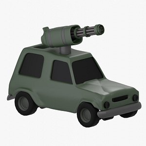 3D Military Car 3D Illustration