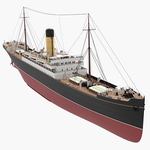 3D Steam Ship model