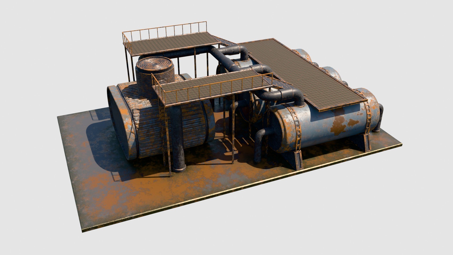 3D model Cyberpunk Industrial Modular Kitbash Set - Post-Apocalyptic Factory https://p.turbosquid.com/ts-thumb/OQ/pMu3TK/LB/cyberpunk11/jpg/1781705466/1920x1080/fit_q87/e0b4f8fc7a1ecac24f3c125d30f4daa9d627a6be/cyberpunk11.jpg