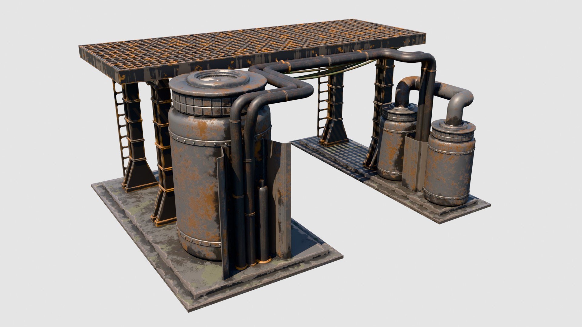 3D model Cyberpunk Industrial Modular Kitbash Set - Post-Apocalyptic Factory https://p.turbosquid.com/ts-thumb/OQ/pMu3TK/MN/cyberpunk13/jpg/1781705479/1920x1080/fit_q87/bf04183c62c8b377ca5a7c5385a616626ed0ab81/cyberpunk13.jpg