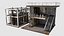 Kit modulare industriale cyberpunk per la creazione di modelli 3D - Fabbrica post-apocalittica