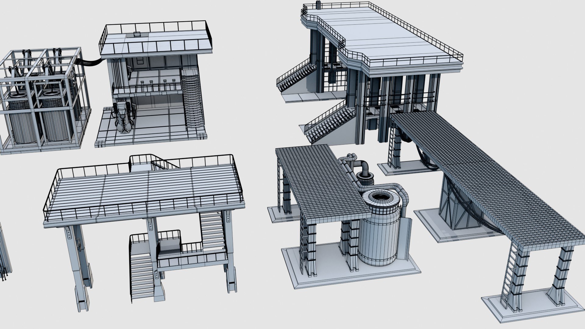 3D model Cyberpunk Industrial Modular Kitbash Set - Post-Apocalyptic Factory https://p.turbosquid.com/ts-thumb/OQ/pMu3TK/kQ/cyberpunk24/jpg/1781705503/1920x1080/fit_q87/8efbfdd6bdf4e4d8d3c544a48de7102bcaaab43f/cyberpunk24.jpg